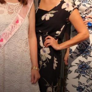 Floral jumpsuit with belt perfect for weddings